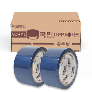 컬러 OPP 접착테이프(청색) 50m*50ea