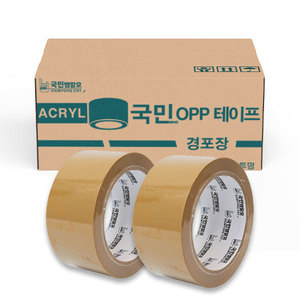 경포장 OPP 접착테이프(미색) 40m*50ea
