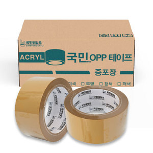 중포장 OPP 접착테이프(미색) 40m*50ea